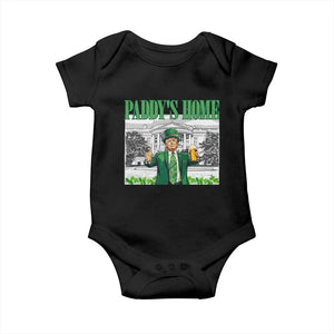 Funny Trump St Patricks Day Baby Onesie Paddy's Home White House TS10 Black Print Your Wear