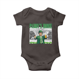 Funny Trump St Patricks Day Baby Onesie Paddy's Home White House TS10 Dark Chocolate Print Your Wear