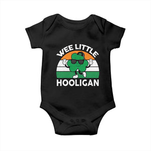 St Patricks Day Wee Little Hooligan Baby Onesie Funny Men Boy Kids Irish Kids TS10 Black Print Your Wear