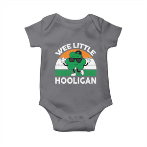 St Patricks Day Wee Little Hooligan Baby Onesie Funny Men Boy Kids Irish Kids TS10 Charcoal Print Your Wear