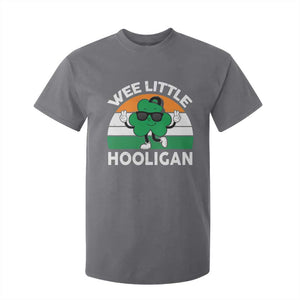 St Patricks Day Wee Little Hooligan T Shirt For Kid Funny Men Boy Kids Irish Kids TS10 Charcoal Print Your Wear