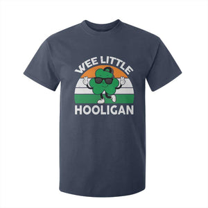 St Patricks Day Wee Little Hooligan T Shirt For Kid Funny Men Boy Kids Irish Kids TS10 Navy Print Your Wear