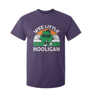 St Patricks Day Wee Little Hooligan T Shirt For Kid Funny Men Boy Kids Irish Kids TS10 Purple Print Your Wear