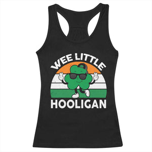St Patricks Day Wee Little Hooligan Racerback Tank Top Funny Men Boy Kids Irish Kids TS10 Black Print Your Wear