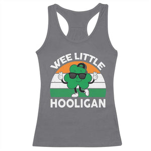 St Patricks Day Wee Little Hooligan Racerback Tank Top Funny Men Boy Kids Irish Kids TS10 Charcoal Print Your Wear