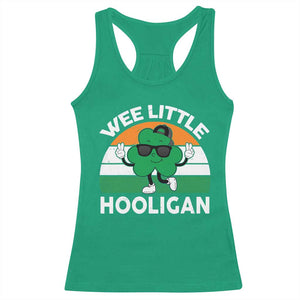 St Patricks Day Wee Little Hooligan Racerback Tank Top Funny Men Boy Kids Irish Kids TS10 Irish Green Print Your Wear