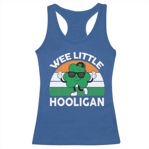 St Patricks Day Wee Little Hooligan Racerback Tank Top Funny Men Boy Kids Irish Kids TS10 Royal Blue Print Your Wear