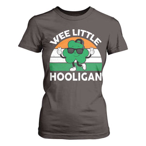 St Patricks Day Wee Little Hooligan T Shirt For Women Funny Men Boy Kids Irish Kids TS10 Dark Chocolate Print Your Wear