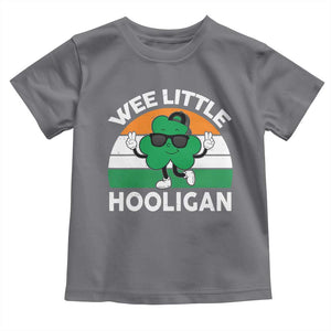 St Patricks Day Wee Little Hooligan Toddler T Shirt Funny Men Boy Kids Irish Kids TS10 Charcoal Print Your Wear