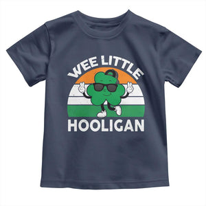 St Patricks Day Wee Little Hooligan Toddler T Shirt Funny Men Boy Kids Irish Kids TS10 Navy Print Your Wear