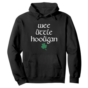 St Patricks Kids Wee Little Hooligan Hoodie TS10 Black Print Your Wear