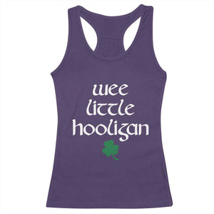 St Patricks Kids Wee Little Hooligan Racerback Tank Top TS10 Purple Print Your Wear
