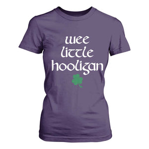 St Patricks Kids Wee Little Hooligan T Shirt For Women TS10 Purple Print Your Wear