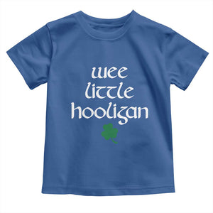 St Patricks Kids Wee Little Hooligan Toddler T Shirt TS10 Royal Blue Print Your Wear