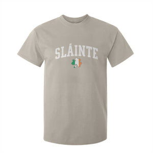 St Patricks Day T Shirt For Kid Retro Slainte Shamrock Lucky Irish Day Gift TS10 Sand Print Your Wear