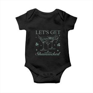 Lets Get Shamrocked St Patricks Day Baby Onesie TS10 Black Print Your Wear