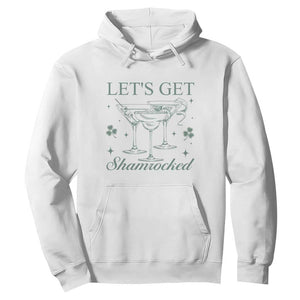 Lets Get Shamrocked St Patricks Day Hoodie TS10 White Print Your Wear