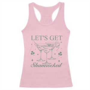 Lets Get Shamrocked St Patricks Day Racerback Tank Top TS10 Light Pink Print Your Wear