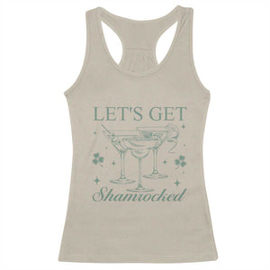 Lets Get Shamrocked St Patricks Day Racerback Tank Top TS10 Sand Print Your Wear