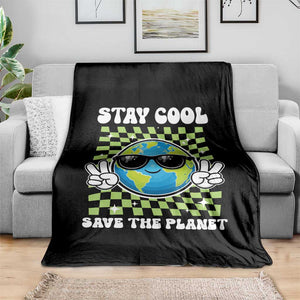 Groovy Earth Day Save The Planet Throw Blanket TS10 Print Your Wear