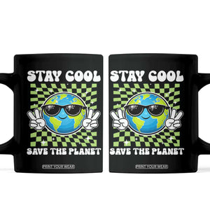 Groovy Earth Day Save The Planet Coffee Mug TS10 Black Print Your Wear
