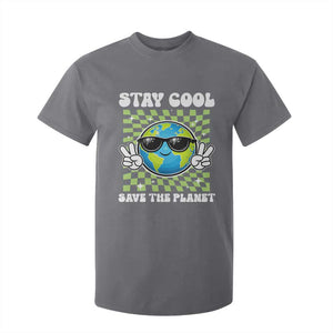 Groovy Earth Day Save The Planet T Shirt For Kid TS10 Charcoal Print Your Wear