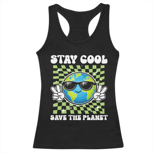 Groovy Earth Day Save The Planet Racerback Tank Top TS10 Black Print Your Wear