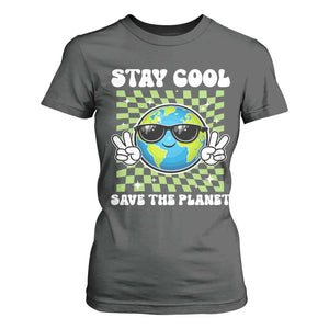 Groovy Earth Day Save The Planet T Shirt For Women TS10 Dark Heather Print Your Wear