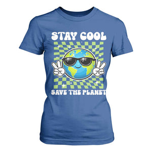 Groovy Earth Day Save The Planet T Shirt For Women TS10 Royal Blue Print Your Wear