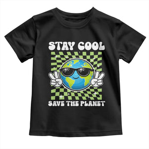 Groovy Earth Day Save The Planet Toddler T Shirt TS10 Black Print Your Wear