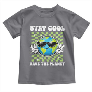 Groovy Earth Day Save The Planet Toddler T Shirt TS10 Charcoal Print Your Wear
