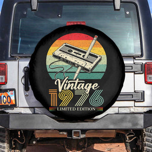 Vintage 1976 Spare Tire Cover 50th Birthday Turning 50 Year Old Gifts TS10 No hole Black Print Your Wear