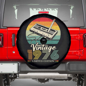 Vintage 1976 Spare Tire Cover 50th Birthday Turning 50 Year Old Gifts TS10 Black Print Your Wear