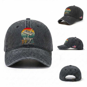 Vintage 1976 Washed Cotton Baseball Cap 50th Birthday Turning 50 Year Old Gifts TS10 Washed Cap Universal Fit Dark Gray Print Your Wear
