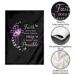 Christian Jesus Garden Flag Vintage Bible Verse Printed Faith Blessed Inspirational Girl TS10 Print Your Wear