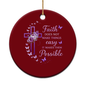 Christian Jesus Ceramic Ornament Vintage Bible Verse Printed Faith Blessed Inspirational Girl TS10 1pc Red Print Your Wear