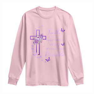 Christian Jesus Long Sleeve Shirt Vintage Bible Verse Printed Faith Blessed Inspirational Girl TS10 Light Pink Print Your Wear