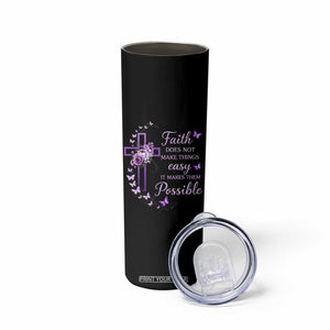 Christian Jesus Skinny Tumbler Vintage Bible Verse Printed Faith Blessed Inspirational Girl TS10 Print Your Wear