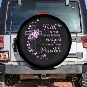 Christian Jesus Spare Tire Cover Vintage Bible Verse Printed Faith Blessed Inspirational Girl TS10 No hole Black Print Your Wear