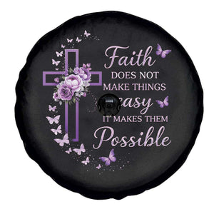 Christian Jesus Spare Tire Cover Vintage Bible Verse Printed Faith Blessed Inspirational Girl TS10 Print Your Wear