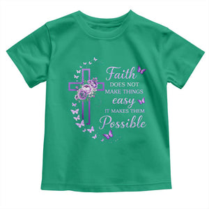 Christian Jesus Toddler T Shirt Vintage Bible Verse Printed Faith Blessed Inspirational Girl TS10 Irish Green Print Your Wear