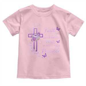 Christian Jesus Toddler T Shirt Vintage Bible Verse Printed Faith Blessed Inspirational Girl TS10 Light Pink Print Your Wear