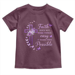 Christian Jesus Toddler T Shirt Vintage Bible Verse Printed Faith Blessed Inspirational Girl TS10 Maroon Print Your Wear