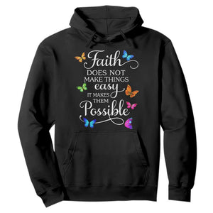 Christian Jesus Hoodie Butterfly Art Bible Verse Printed Faith Blessed Inspirational Girl TS10 Black Print Your Wear