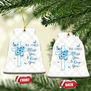 Christian Jesus Ceramic Ornament The Lord Bless You Encouraging Bible Verse Butterfly Art TS10 Print Your Wear