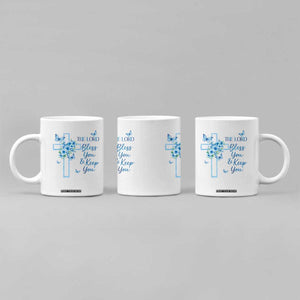 Christian Jesus Coffee Mug The Lord Bless You Encouraging Bible Verse Butterfly Art TS10 Print Your Wear