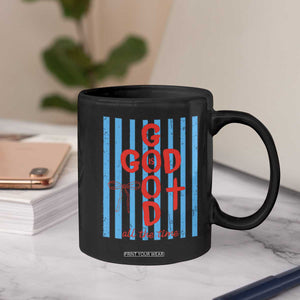 Christian Jesus Lovers Coffee Mug Striped Preppy God Is Good All The Time TS10 Print Your Wear