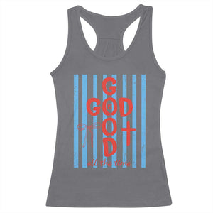 Christian Jesus Lovers Racerback Tank Top Striped Preppy God Is Good All The Time TS10 Charcoal Print Your Wear