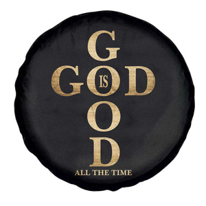 Christian Jesus Lovers Spare Tire Cover God Is Good All The Time Cross TS10 Print Your Wear