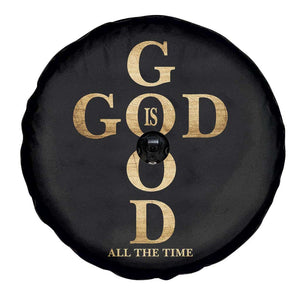 Christian Jesus Lovers Spare Tire Cover God Is Good All The Time Cross TS10 Print Your Wear